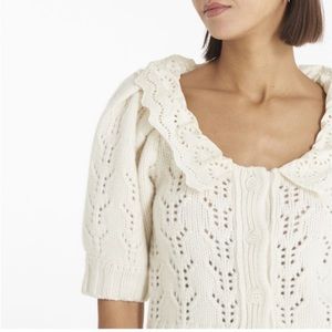 SEA NY 
Zia Pointelle Knit Cardigan | White - Never worn!!